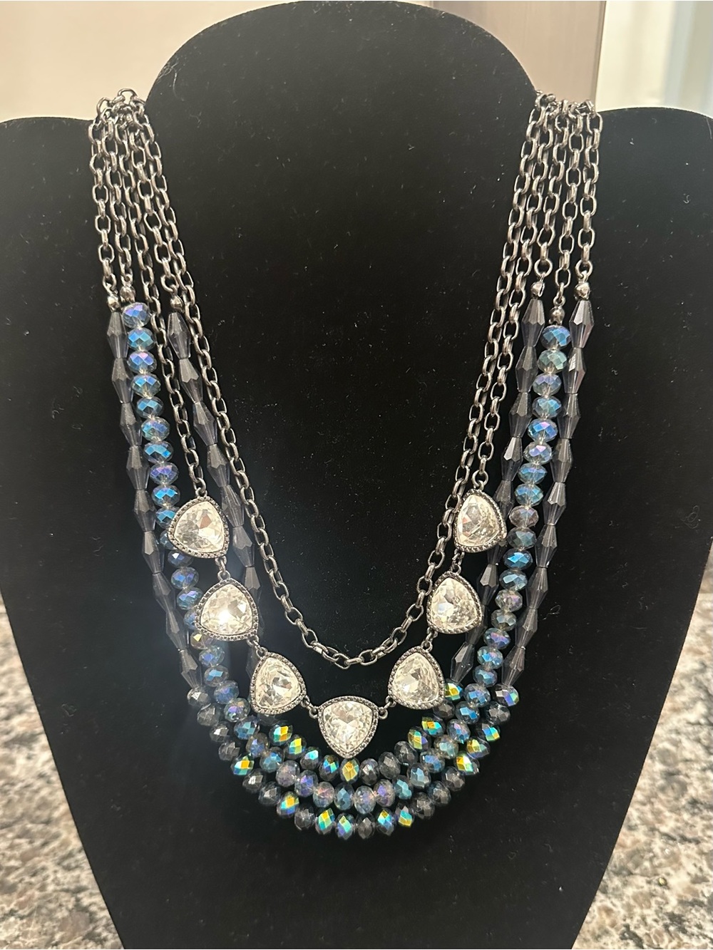 Premier Designs "Montana" Multi-Strand Statement Necklace - Retired